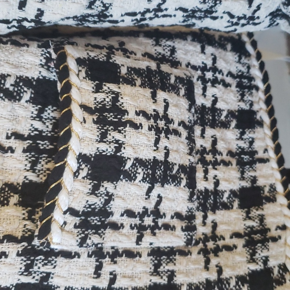 NWT Black/ivory tweed blazer - Picture 7 of 16